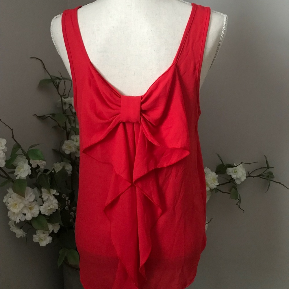Red Bow Tank Top